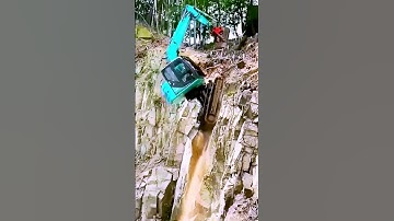 The process of excavator uphill - a good method can do more with less