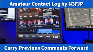 N3FJP Amateur Contact Log: Carry Previous Comments Forward #hamradio #contact #logging #software screenshot 5