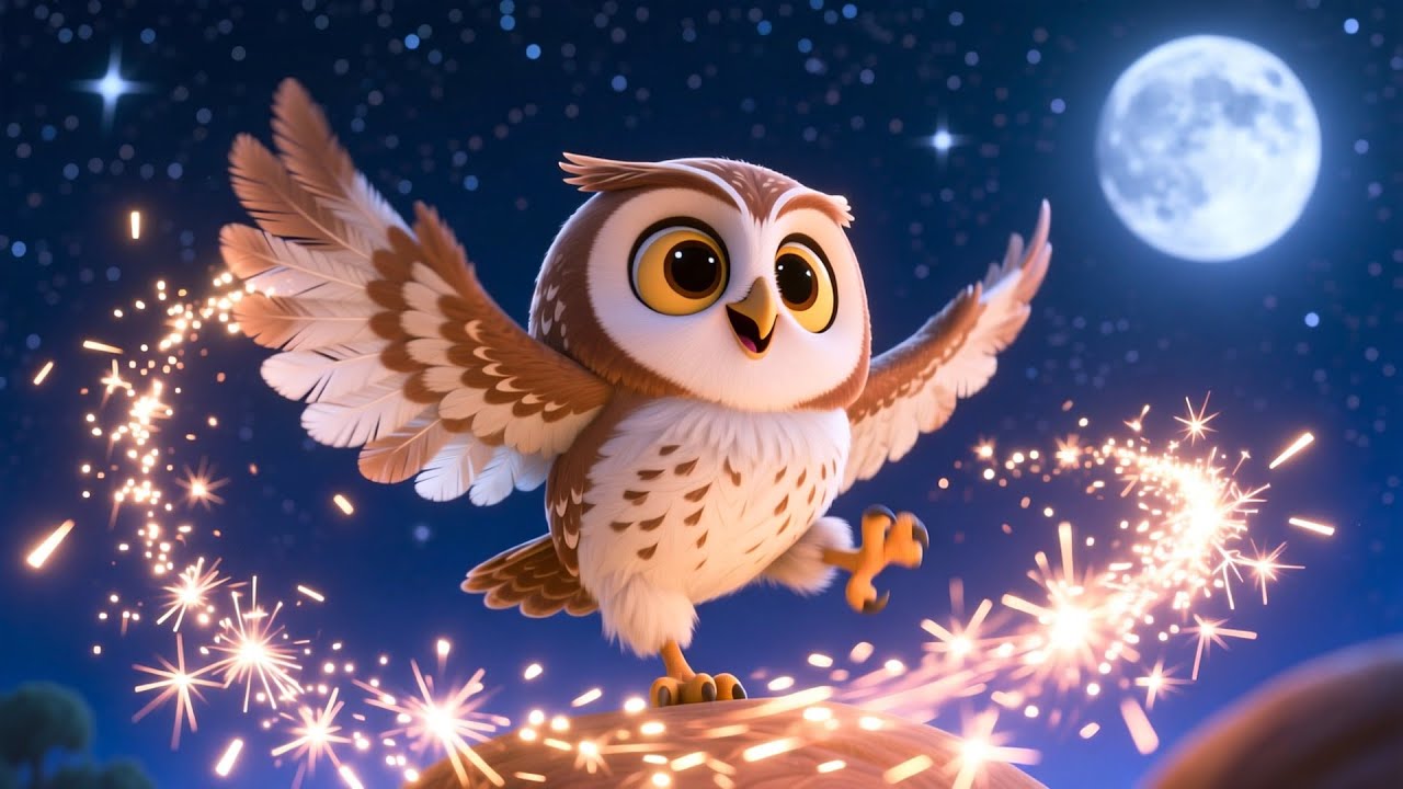 Twinkle Wings Baby Owl 🦉✨ | Magical Learning & Fun Adventure for Toddlers & Kids 🌙