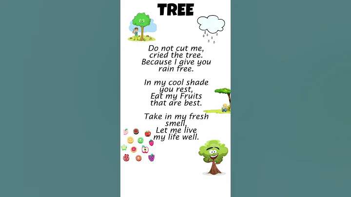 Tree | Poems in English | English poem for kids | #shorts - DayDayNews