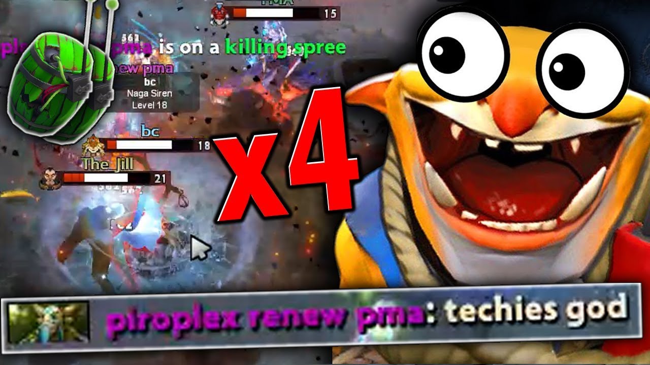 INSANE MID TECHIES!! 4 Man Explosion 