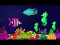 Peaceful Aquarium Fish🐬 Lullaby Sleep Music 🎶 Soft Ocean Sounds for Baby Bedtime