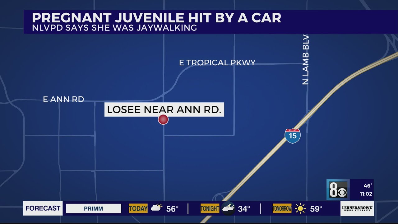 North Las Vegas Police: Pregnant juvenile hospitalized after being hit ...