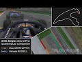 3d qualifying comparison verstappen  russell   f1 belgian gp 2021