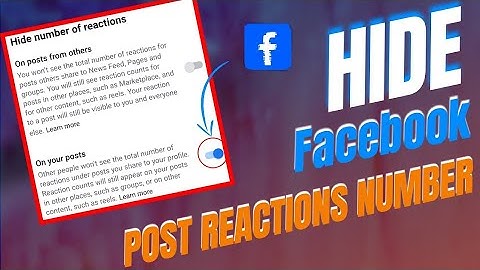 Facebook न्यू Hide setting जल्दी On करो।Reaction preferences facebook reaction preferences setting |