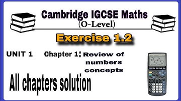 IGCSE Mathematics (O-level) | Exercise 1.2 Core and Extended #maths #cambridgemathematics #mathtrick