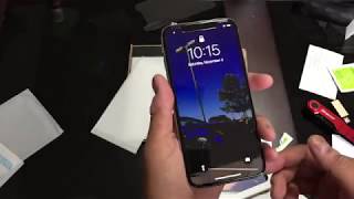 IPHONE X GLASS SCREEN PROTECTOR HOW TO APPLY! BEST AND EASY WAY NO BUBBLES