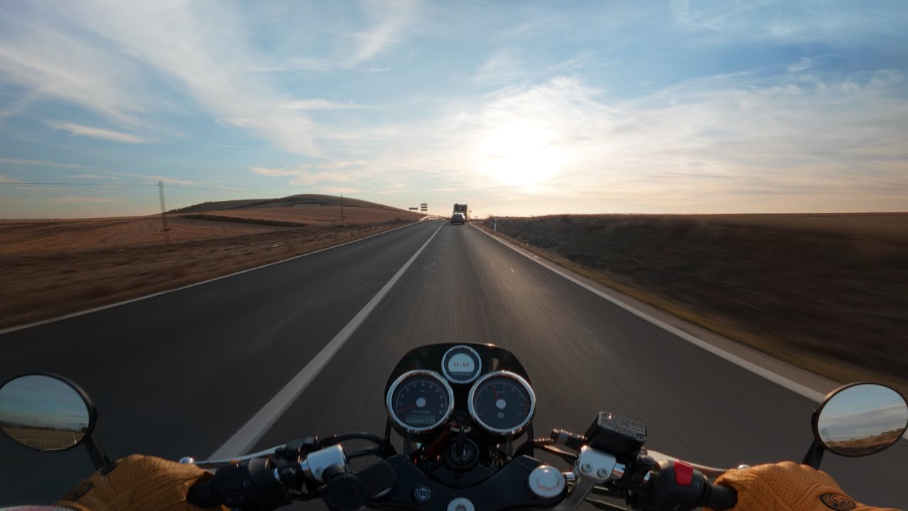 Warm Winter Day Sunset Ride | POV Royal Enfield Continental GT 650 – From Outskirts to City