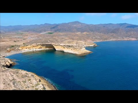 CALA BLANCA CABO COPE (MURCIA) A VISTA DE DRON 4K