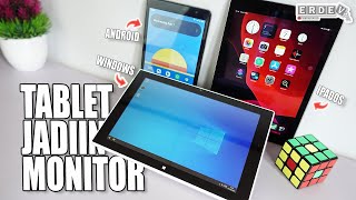 NYOBAIN TABLET BUAT JADI MONITOR! - Tutorial Tablet OS Android, iPad, Windows Untuk Monitor PC dll