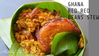 Authentic RED RED RECIPE /Black Eyed Beans & Plantain️ Ndudu by Fafa