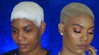How To Bleach Natural Hair At Home Platinum Blonde Champagne
