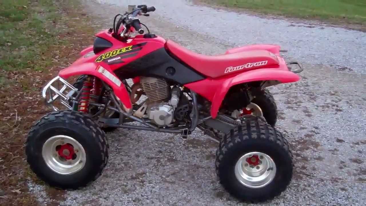 Honda 400ex exhaust and jetted YouTube