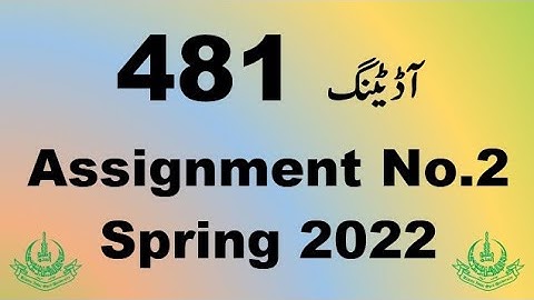 AIOU Code 481 Solved Assignment No.2 Spring 2022