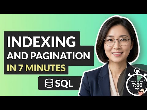 Indexing and Pagination in 7 minutes || SQL
