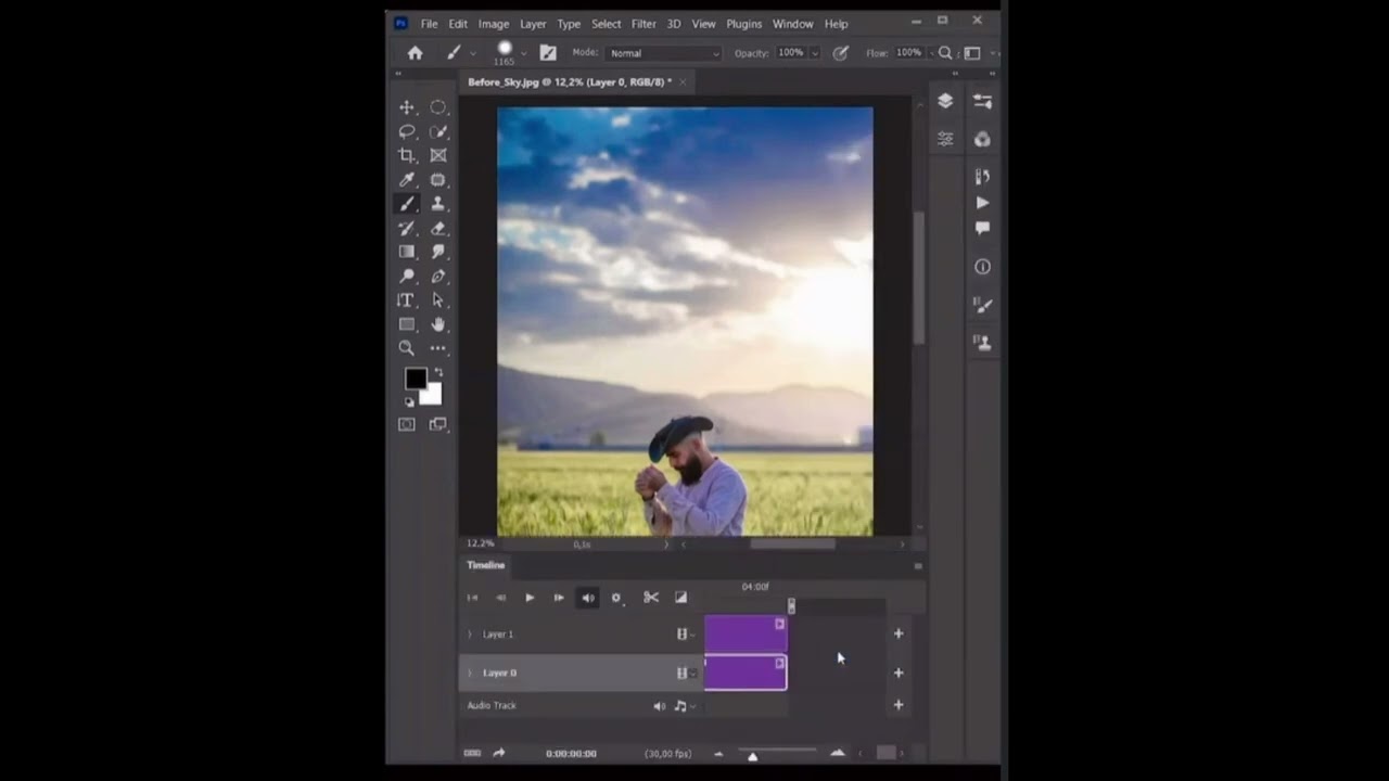 How to Move Clouds in Photoshop | Realistic Cloud Animation Tutorial 