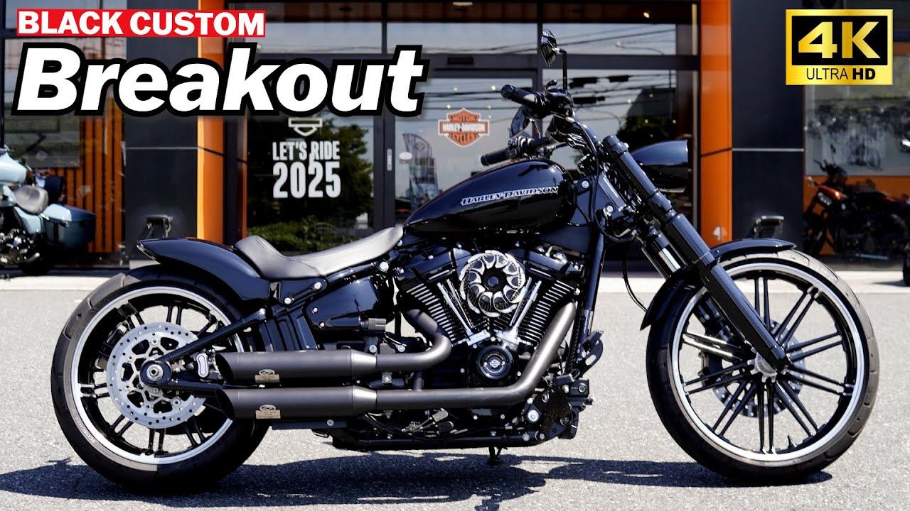人気のブラックカスタム‼️ブレイクアウトカスタム‼️2022 Breakout #harleydavidson  #ハーレーダビッドソン#ブレイクアウト