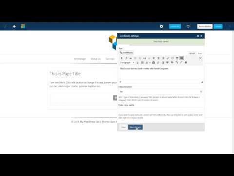 How to Add Text Block with Visual Composer for WordPress