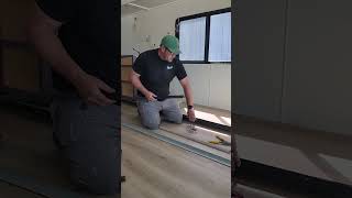 How do you trim out the flooring on a slideout? #rv #renovation #shorts #diy