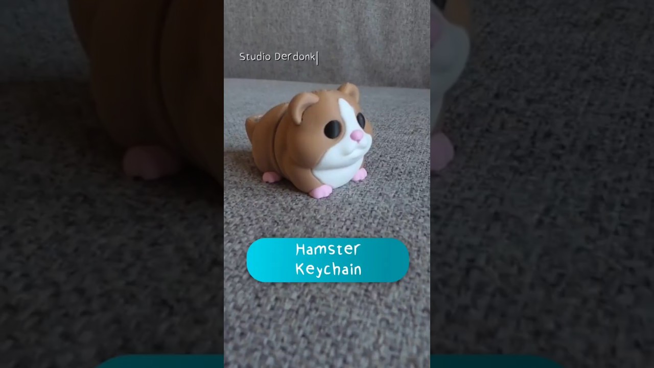 BAMBU LAB P2S 3d printed Hamster keychain | 3D PRINTS | Studio Derdonk