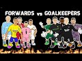 Forwards vs goalkeepers football challenges frontmen 75