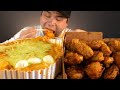 여러가지 사리가 들어간 로제떡볶이와 허니콤보 먹방~!! 리얼사운드 ASMR social eating Mukbang(Eating Show)