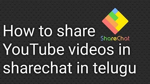 How to share YouTube videos in sharechat in telugu