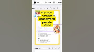 Easy way to create crossword puzzle in Canva #canva #canvagames #canvatutorial #canvahacks