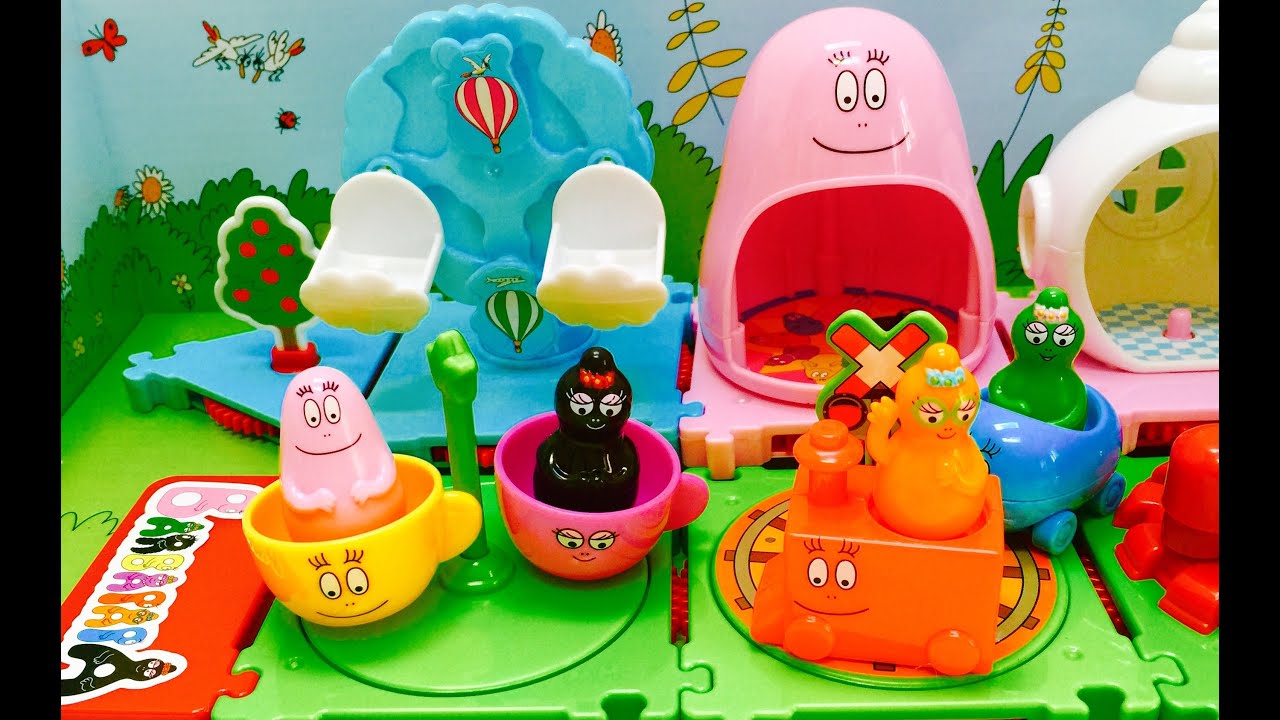 BARBAPAPA PLAYLAND Amusment Park Toy Opening! 