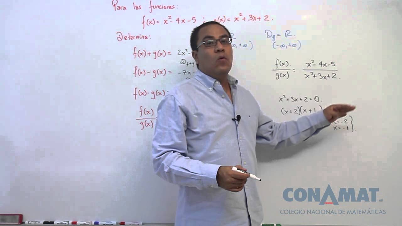 OPERACIONES CON FUNCIONES/ CÁLCULO DIFERENCIAL