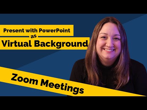 Present with PowerPoint as Virtual Background in Zoom Meeting