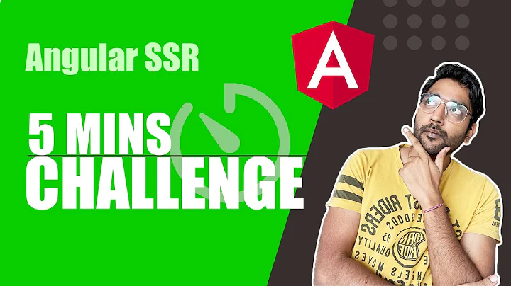 Can I create and convert Angular app to SSR in 5 mins? | Learn Angular