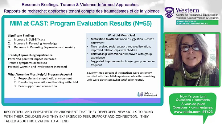 Safe & Understood: Intervening with families to promote healthy child outcomes