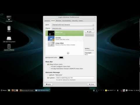 How to Change the Login Window Theme Linux Mint 13 Cinnamon