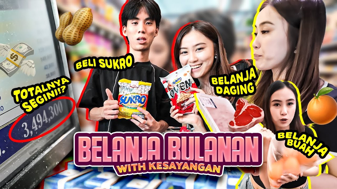 BELANJA BULANAN SAMPAI GA SADAR HABIS BANYAK - VLOG