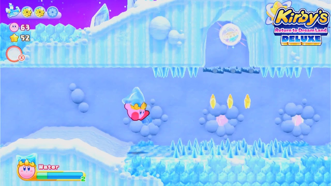 Kirby Return To Dreamland Deluxe - White Wafers Stage 1 - To Many Route which? All Energy Sphere