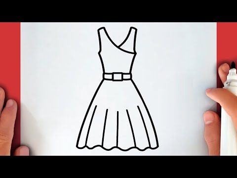 Video: How To Draw A Dress