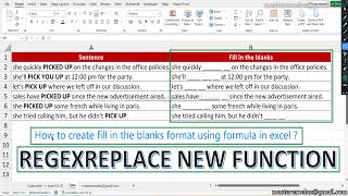 REGEXREPLACE - New excel formula 2025 | excel 365 tutorial