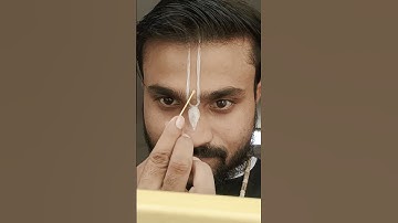 वैष्णव तिलक लगाना सीखे ॥ How To AppLy TILAK #amtilak #tilak