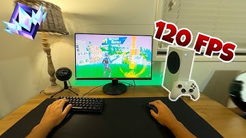 Fortnite on Xbox Series S | Keyboard and Mouse Gameplay | POV Handcam | 4K 120 FPS