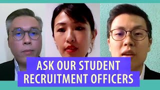 Ask our Student Recruitment Officers