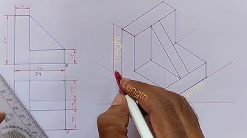 Isometric View : Object 01 #engineeringdrawing #isometric #isometricview #isometricprojection
