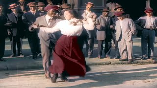 San francisco 1910s, 1930's in color [60fps,Remastered] w/sound design added