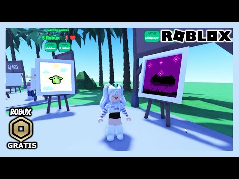 COMO GANHAR ROBUX GRÁTIS FAZENDO DENENHOS NO ROBLOX + TODOS OS CODIGOS!!  (starving-artists) 