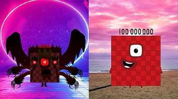 Looking A Uncannyblocks band but Different (10M-100M) V2 VS Normal but new remix | Sounds great!