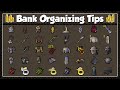 Osrs bank organizing tips  plugins