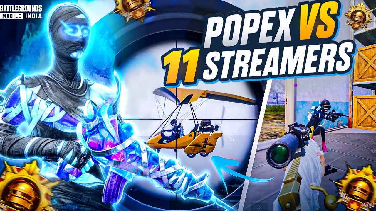 Popex 11 Youtubers Called me H@CKER & Reported Me 🔥 PoPeX vs Streamers | BGMI ...