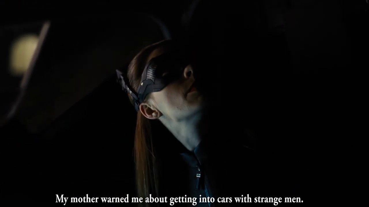 Dark Knight Rises - Getting into cars with strange men
