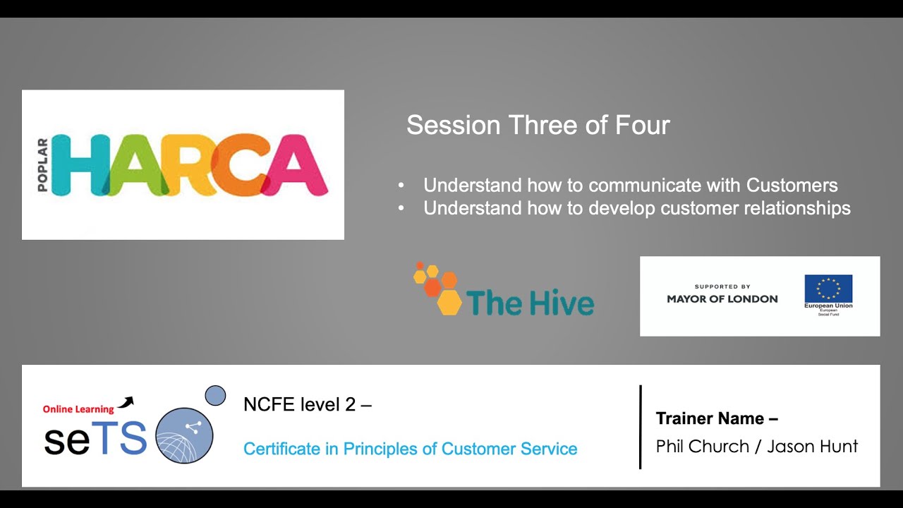 L2 Principles of Customer Service Session 3 of 4