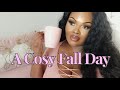 A very cosy girly fall day in my 𝓟𝓲𝓷𝓴 glam apartment | Cleaning &amp; autumn cooking &amp; mini haul | 🎀🍂